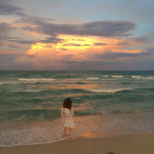 No idea who the girl is, but was taken in by the colours too