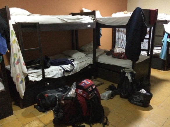 Back with the backpackers in a dorm