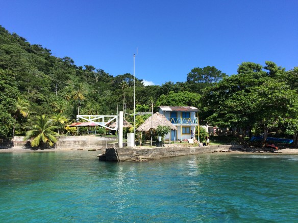 One of the isolated coves we dropped off people and supplies. It was like a film set. Stunning