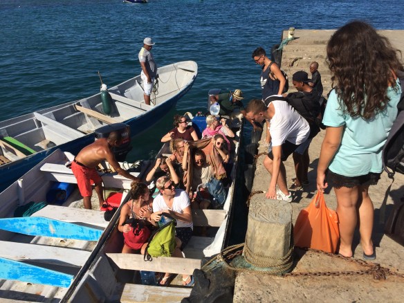 Meeting all the group for the first time. Next stop, Sapzurro