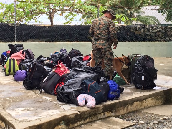 Border police drugs checks