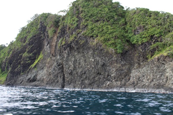The dividing line between South and Central America - the visible crack which forms the border between Colombia and Panama