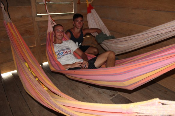 With Niall and Stef in the hammocks dorm!