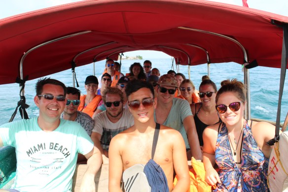 Onboard the San Blas Adventure speedboat